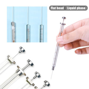 0.5ul-1000ul Laboratory Chromatographic Microinjector Flat Head Liquid Phase Microliter Syringes Laboratory Supplies