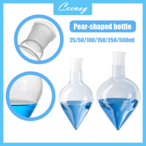 25-500ML #24 Joint Borosilicate Glass Single Neck Socket Pear Shape Boiling Flask Labware