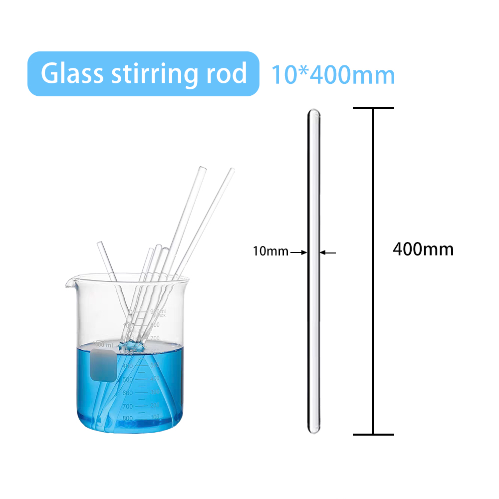 Borosilicate Glass Stirring Rods 5/7/10mm Diameter 150/200/300/mm Length Agitator Stirrer For Chemistry Lab - 图片 9