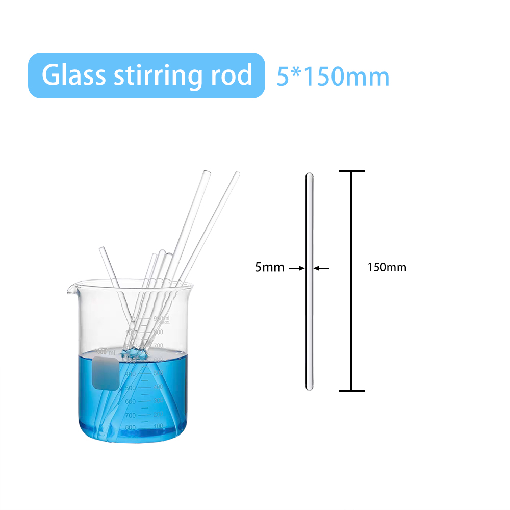 Borosilicate Glass Stirring Rods 5/7/10mm Diameter 150/200/300/mm Length Agitator Stirrer For Chemistry Lab - 图片 5